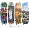 Idaho Vacation Travel – Mountains & Wilderness Motif