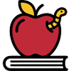 Apple Book Worm Elementary School