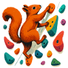 Eichhörnchen am Fels: Motivation & Boulder-Art
