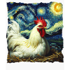 Leghorn Chickens Starry Night