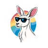 Cool Kangaroo – Retro-Stil & Sonnenbrille