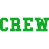 Crew block lettering