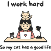 Desk Cat Hustle