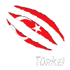 Türkei Flaggenklaue Design