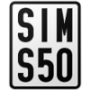 Simson S50 Moped Kennzeichen