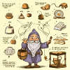 Magicien de cuisine d’alchimie