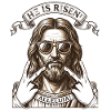 He Is Risen Alleluia Graphic