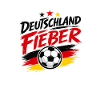 Deutschland Fieber Fußballflagge