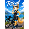 Tricat: Cat in Triathlon Outfit