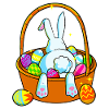 Pastel Easter Bunny in Basket