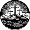 Motif de la croix chrétienne