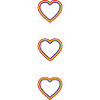 Coeurs arc-en-ciel