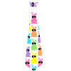 Pastel Rabbits Sunglasses Tie Pattern