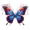 Neon Galaxy Butterfly