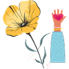 Flower Hand Heart