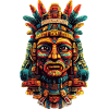 Masque de plume aztèque