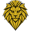 Geometric Gold Lion