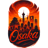 Osaka Skyline – Epic Japan Art & Style