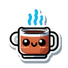 Kawaii Coffee Sticker Wandalu Vuhs