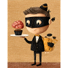 Masked Waiter Brain Pastry