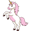 Scintillement licorne rose