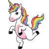 Regenbogen-Einhorn-Funkeln