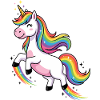 Regenbogen-Einhornparade