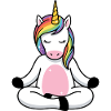 Zen-Einhorn-Regenbogen-Meditation