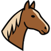 Horse Head Mane Haflinger