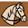 Cheval Cheval Équestre à Bride