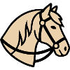 Pony Head Horse Breeder Logo