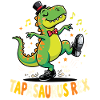 Tapasaurus Tap Dance Lover Tap Dancer