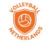 Emblème orange du volley-ball