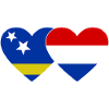 Curacau Holland Flag Heart