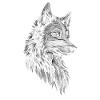 Wolf Kopf Realistisch