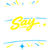 Never Say Never Typografie-Burst