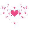 Heart Ornamented Roses Butterflies