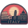 Italy Destinations Sunset Art