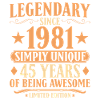 Légendaire depuis 1981 - 45e anniversaire