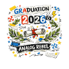 Graduation 2026 Analog Rebel Graduation Motif