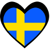Sverige Svart Hjärta – Kärlek till Sverige