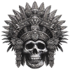 Mayan Warrior Aztec Design