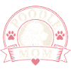Poodle Mom Logo Print