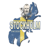 Stockholm in Sweden Province Map Souvenir