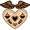 Heart Wings Guardian Angel Tattoo