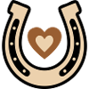 Horseshoe Heart Lucky Charm Riding