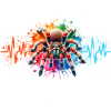 Red Knee Tarantula Heart Line