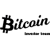 Silhouette noire du symbole Bitcoin