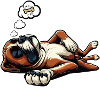Hundemüde Boxer Boxerhalter Boxerhund Boxerhunde