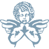 Heart angel with wings